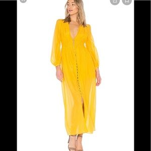 NICHOLAS Voile Smocked Maxi Dress, sz 6